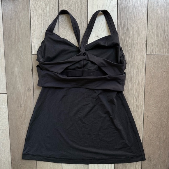 Lululemon Wrap It Up Tank Top Black Size 6 - Picture 3 of 5